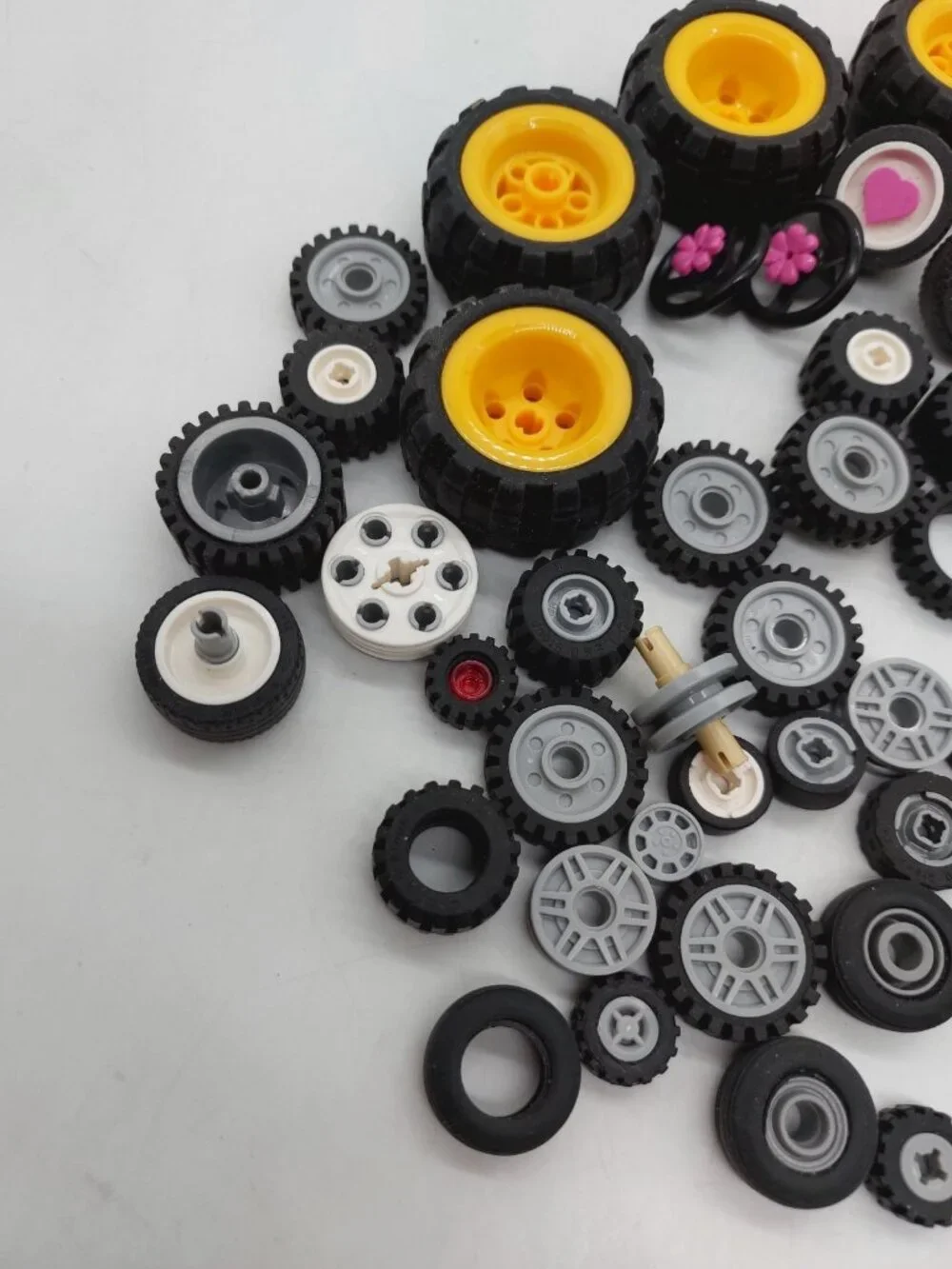 Lego Tires Lot From Various Lots Sizes READ